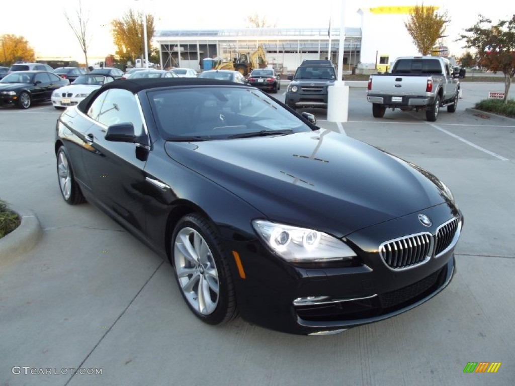 Black Sapphire Metallic 2013 BMW 6 Series 640i Convertible Exterior Photo #74103510