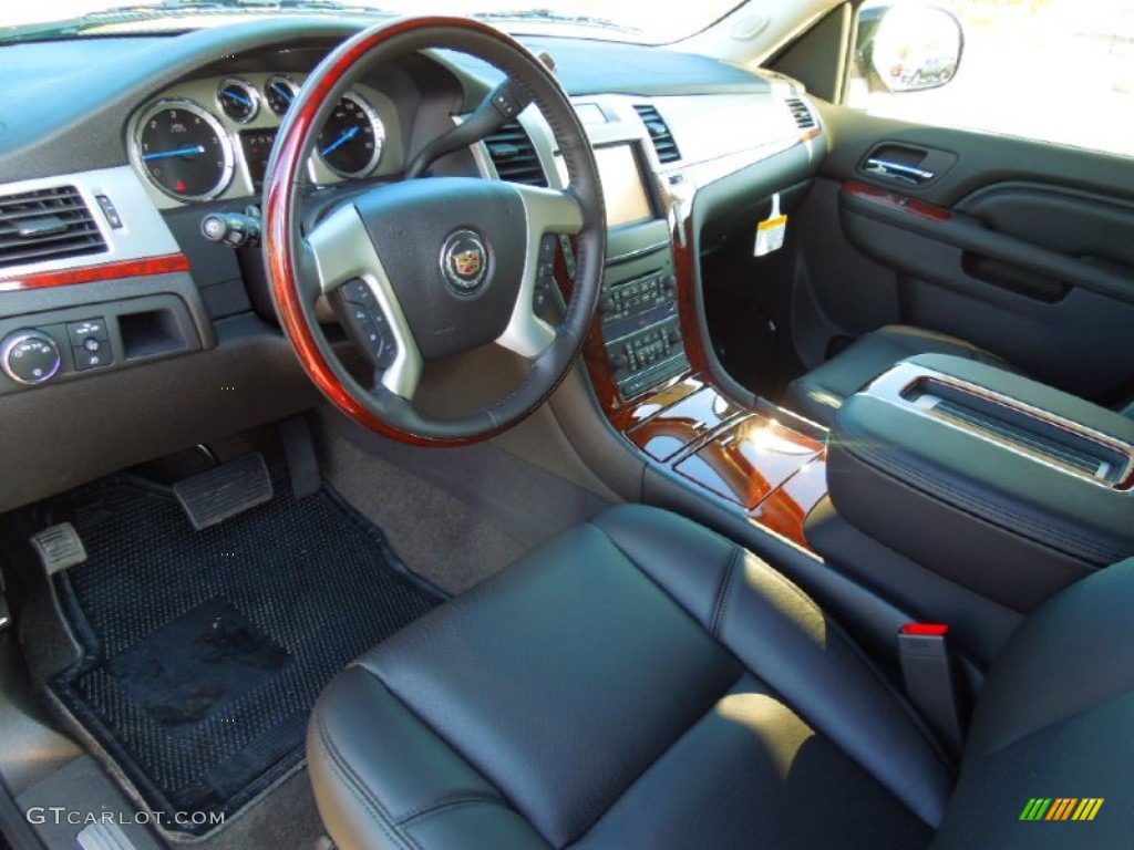 Ebony Interior 2013 Cadillac Escalade Luxury AWD Photo #74103850