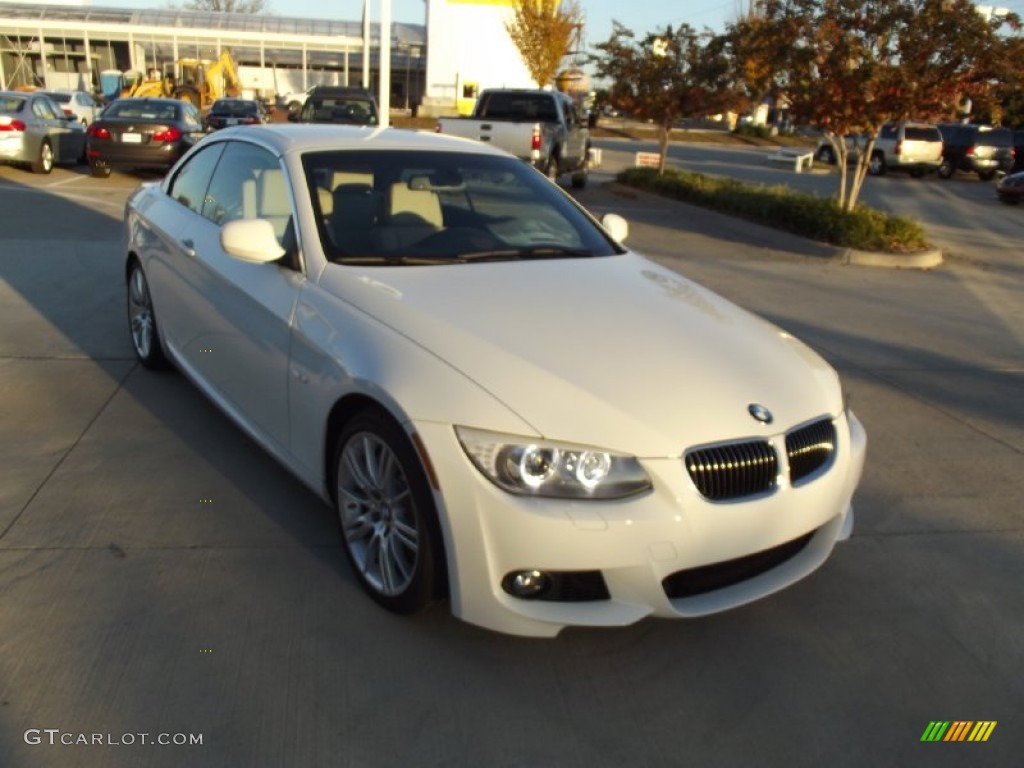 2013 3 Series 335i Convertible - Alpine White / Oyster photo #2
