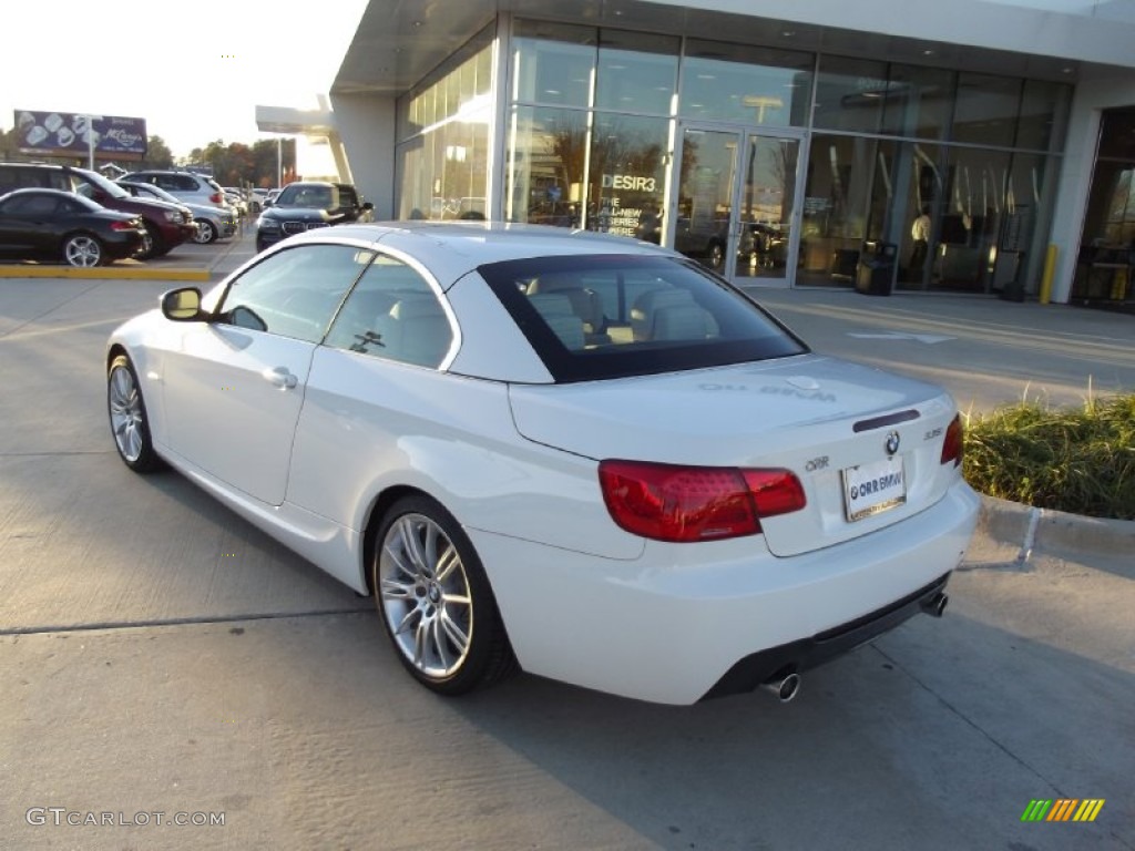 2013 3 Series 335i Convertible - Alpine White / Oyster photo #4