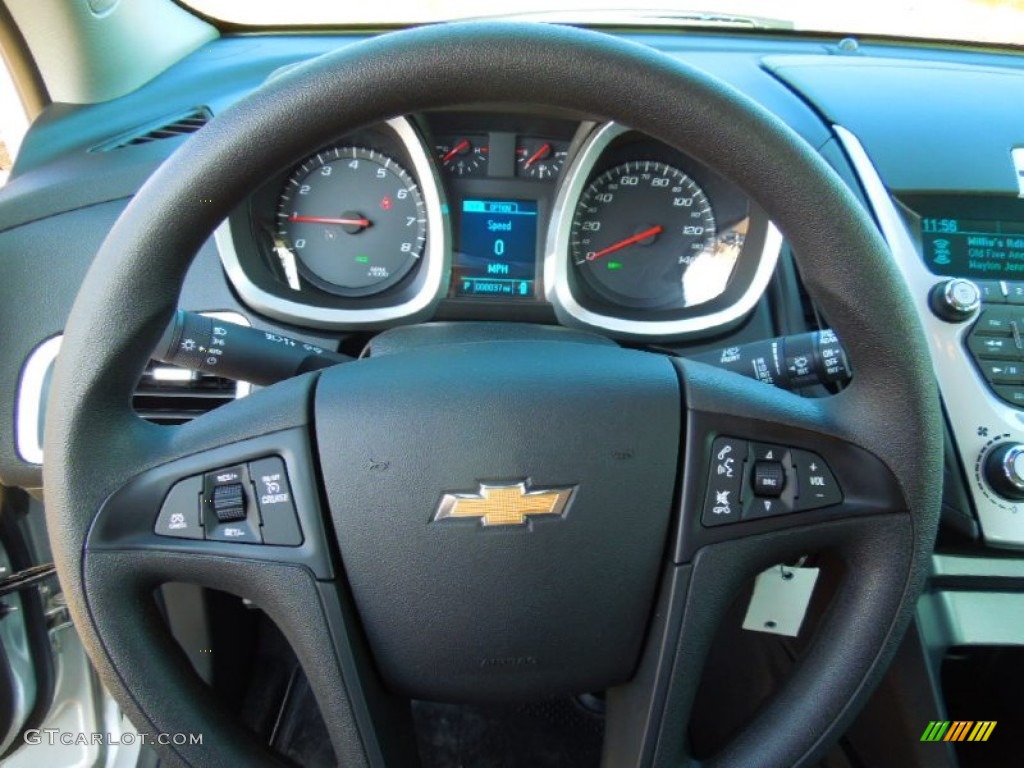 2013 Chevrolet Equinox LS Jet Black Steering Wheel Photo #74104234