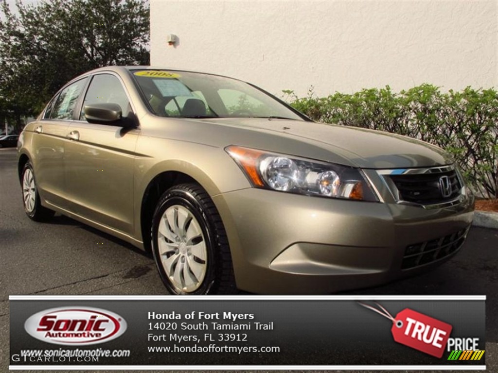 2008 Accord LX Sedan - Bold Beige Metallic / Ivory photo #1