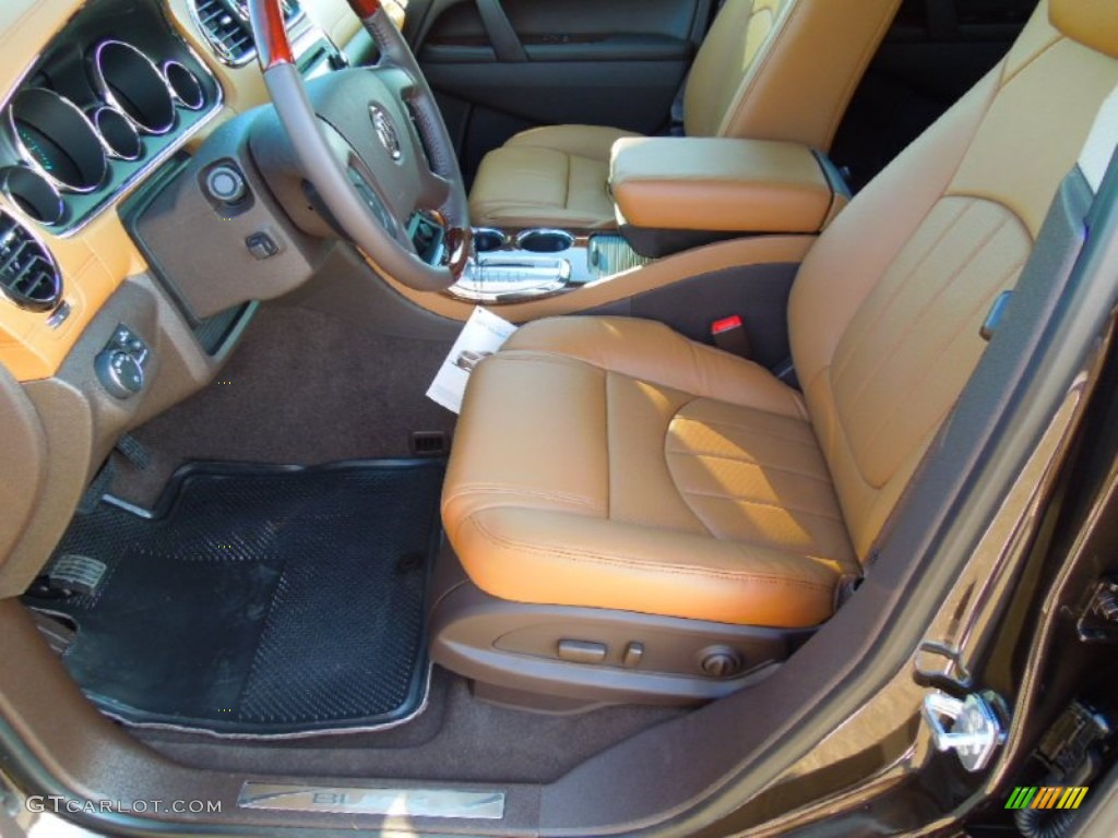 Choccachino Leather Interior 2013 Buick Enclave Premium Photo #74104708