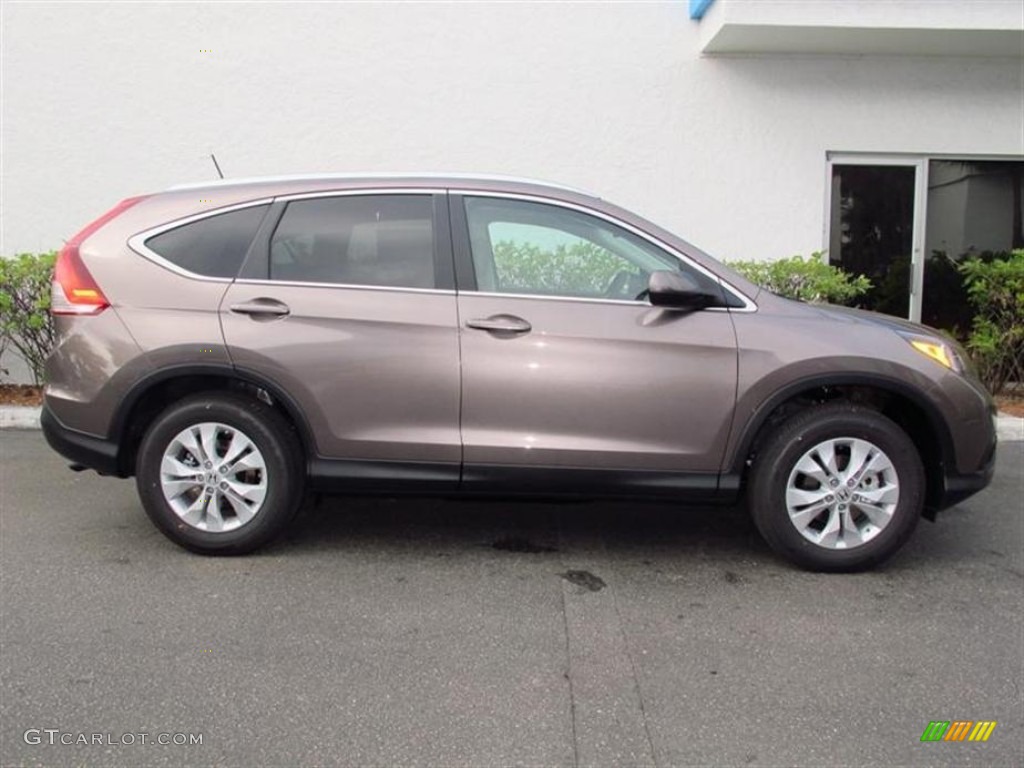 2013 CR-V EX-L AWD - Urban Titanium Metallic / Beige photo #2