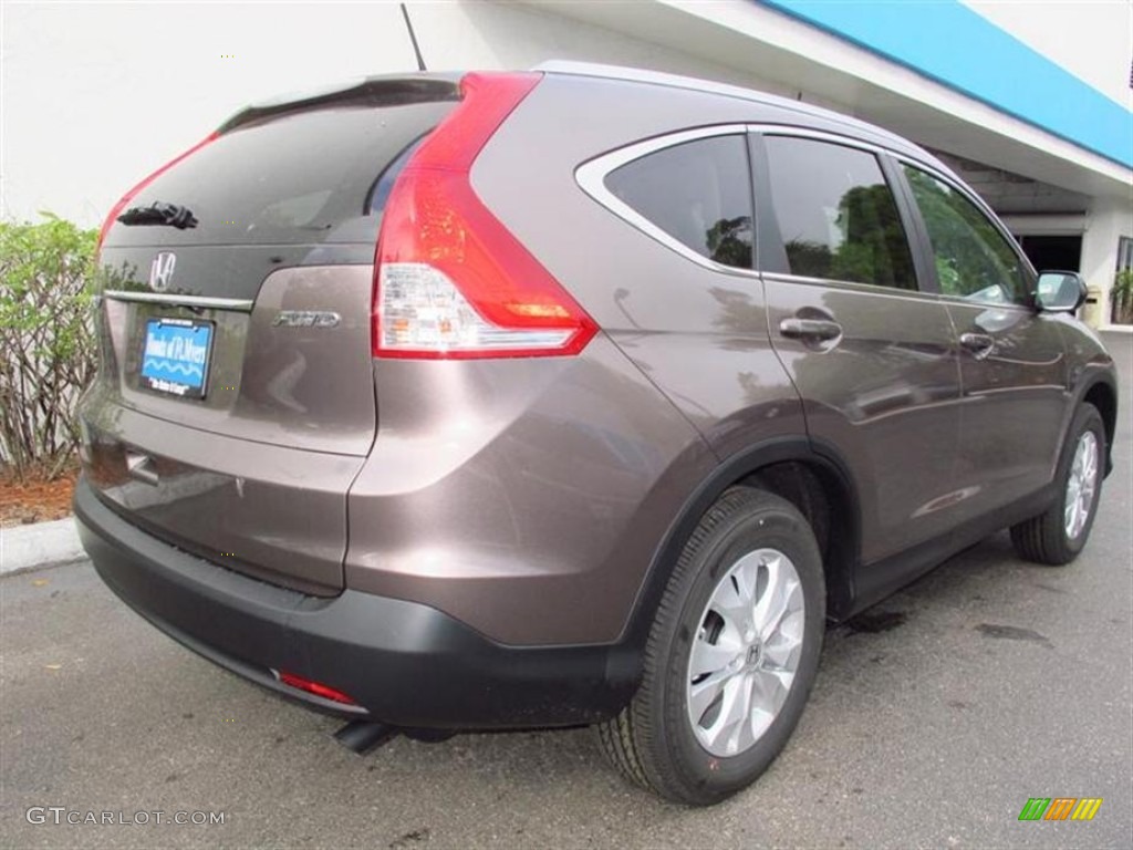 2013 CR-V EX-L AWD - Urban Titanium Metallic / Beige photo #3