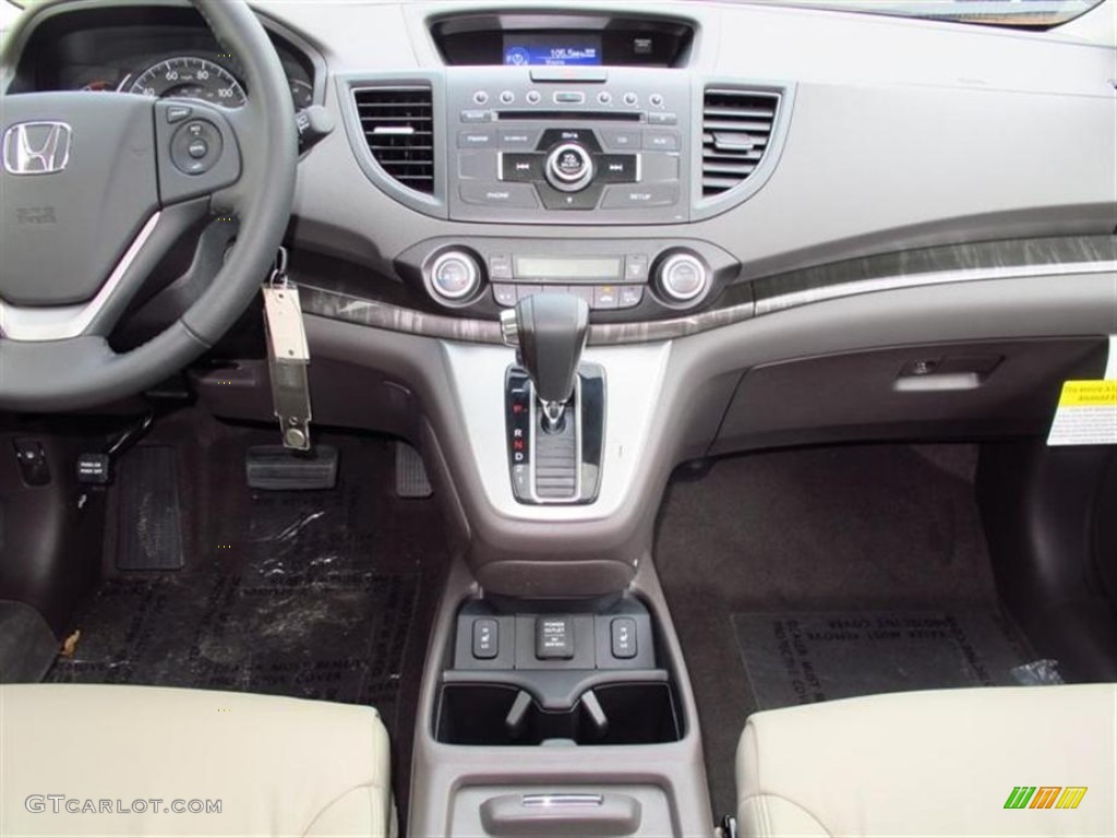 2013 CR-V EX-L AWD - Urban Titanium Metallic / Beige photo #6