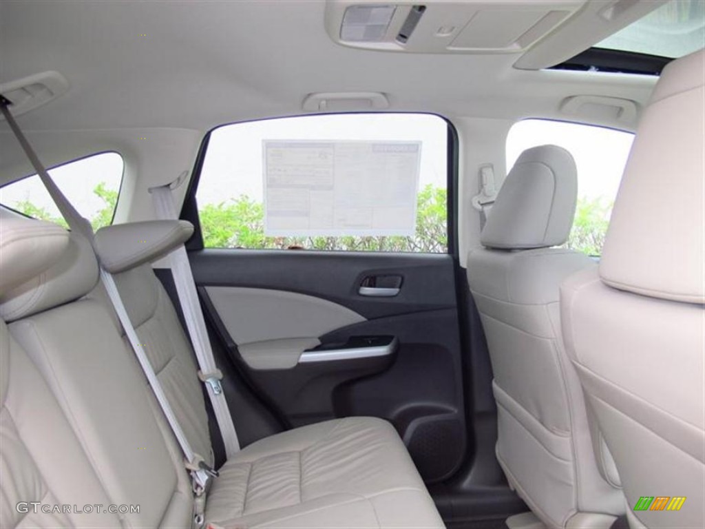 2013 CR-V EX-L AWD - Urban Titanium Metallic / Beige photo #8