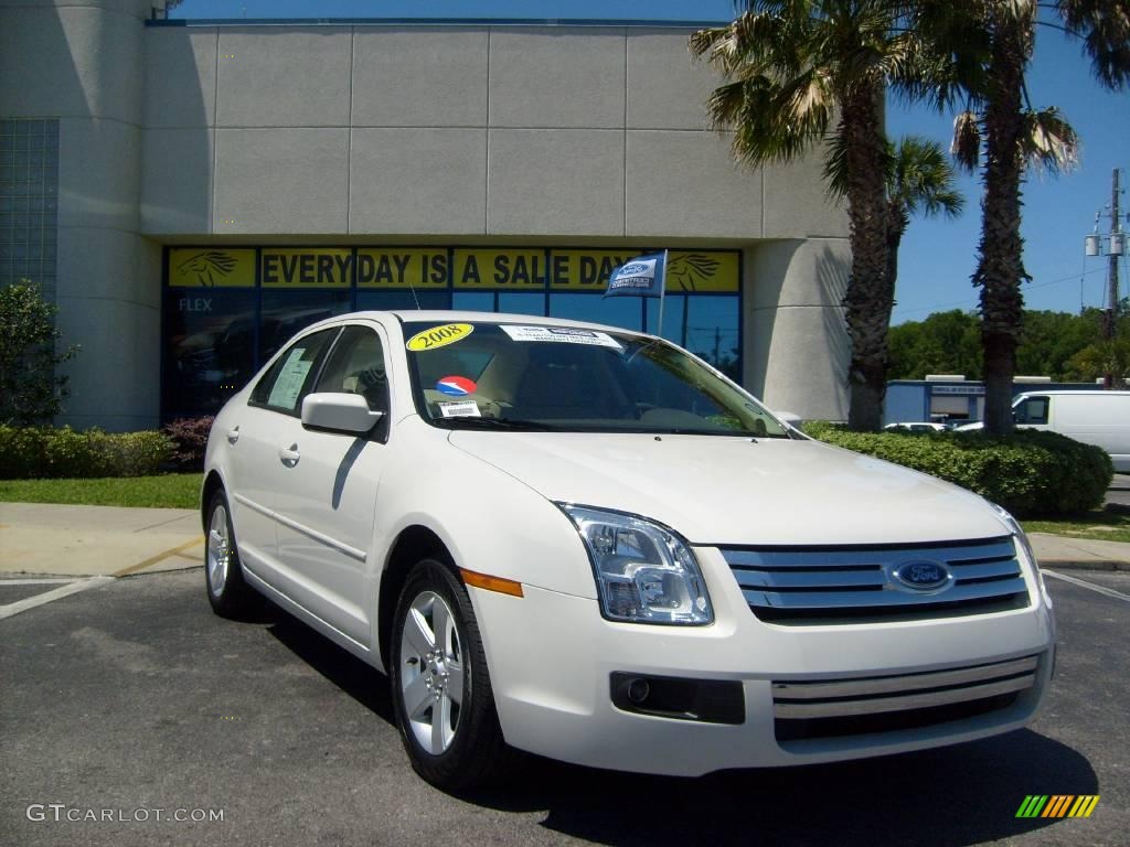 2008 Fusion SE - White Suede / Camel photo #1