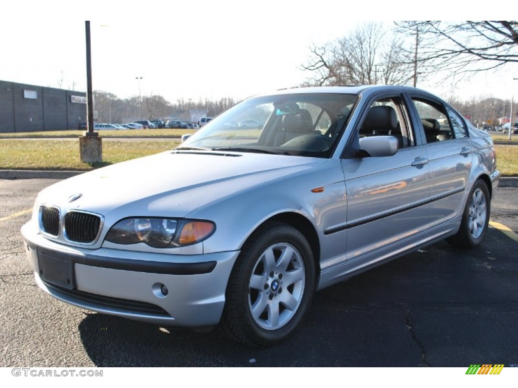 2004 3 Series 325i Sedan - Titanium Silver Metallic / Black photo #1