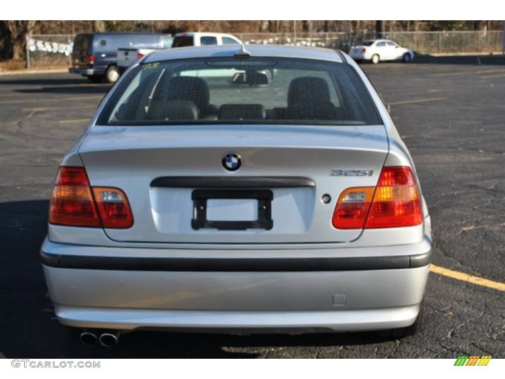 2004 3 Series 325i Sedan - Titanium Silver Metallic / Black photo #5