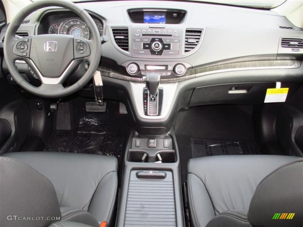 2013 Honda CR-V EX-L AWD Black Dashboard Photo #74107678