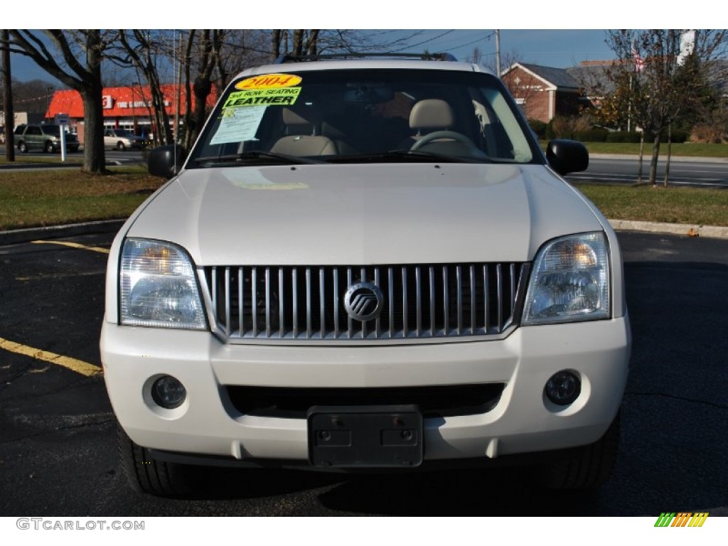 2004 Mountaineer V8 Premier AWD - Ceramic White Pearl / Medium Dark Parchment photo #2