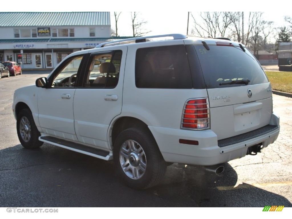 2004 Mountaineer V8 Premier AWD - Ceramic White Pearl / Medium Dark Parchment photo #4