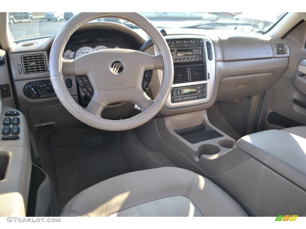 2004 Mountaineer V8 Premier AWD - Ceramic White Pearl / Medium Dark Parchment photo #16