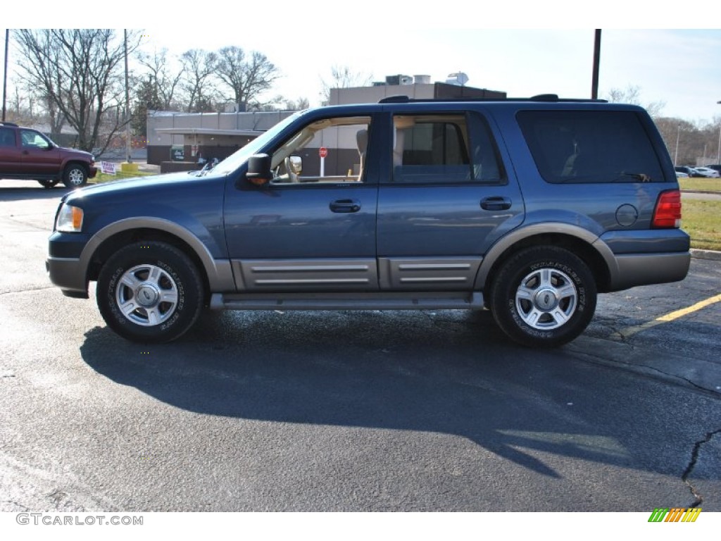 2003 Expedition Eddie Bauer 4x4 - Medium Wedgewood Blue Metallic / Medium Parchment photo #3