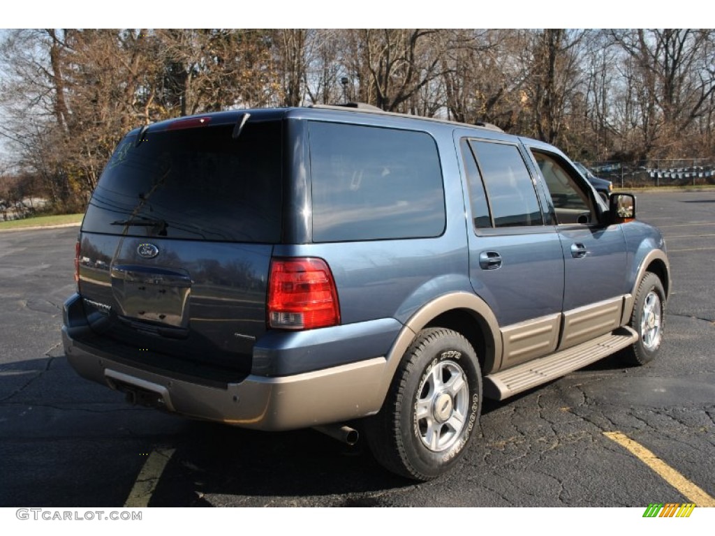 2003 Expedition Eddie Bauer 4x4 - Medium Wedgewood Blue Metallic / Medium Parchment photo #6