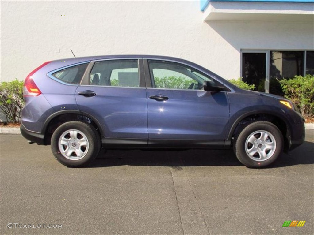 2013 CR-V LX - Twilight Blue Metallic / Gray photo #2
