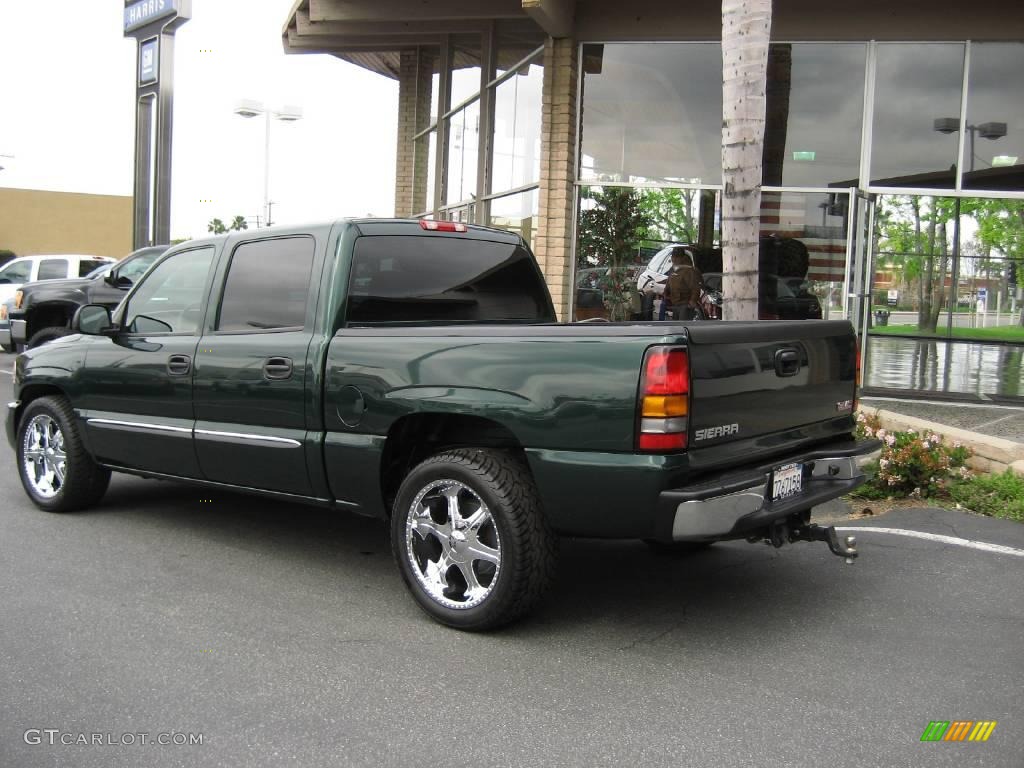 2006 Sierra 1500 SL Crew Cab - Polo Green Metallic / Dark Pewter photo #5