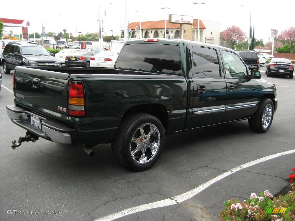 2006 Sierra 1500 SL Crew Cab - Polo Green Metallic / Dark Pewter photo #7