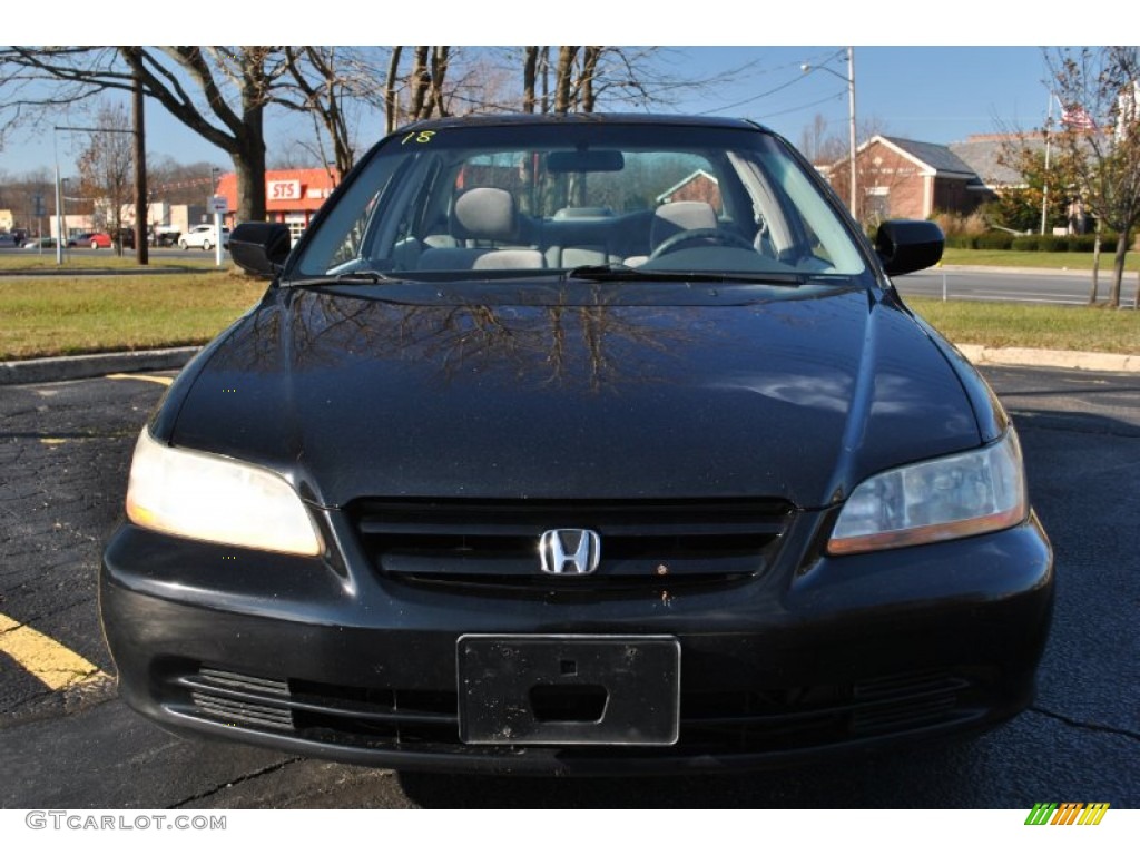 2002 Accord SE Sedan - Nighthawk Black Pearl / Quartz Gray photo #2