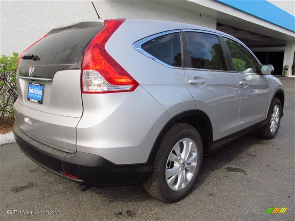 2013 CR-V EX - Alabaster Silver Metallic / Black photo #3