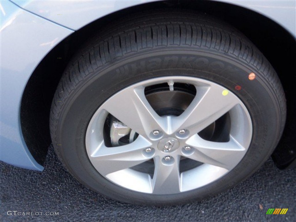 2013 Elantra GLS - Blue Sky Metallic / Beige photo #3