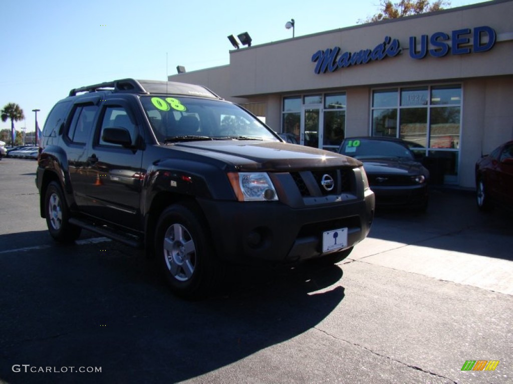 2008 Xterra S - Night Armor Dark Gray / Steel/Graphite photo #2