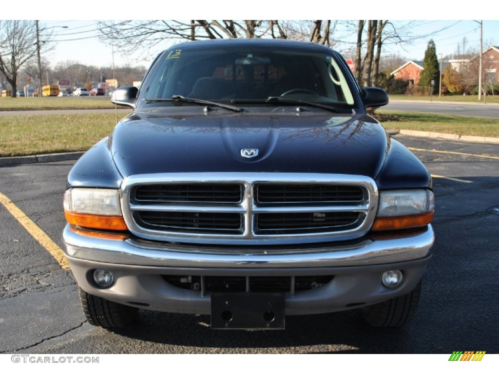 2003 Dakota SLT Quad Cab 4x4 - Patriot Blue Pearl / Dark Slate Gray photo #2