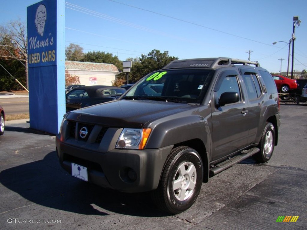 2008 Xterra S - Night Armor Dark Gray / Steel/Graphite photo #4
