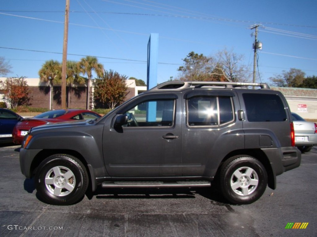 2008 Xterra S - Night Armor Dark Gray / Steel/Graphite photo #5