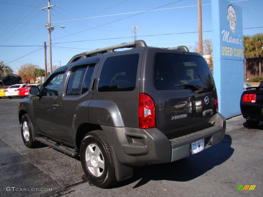 2008 Xterra S - Night Armor Dark Gray / Steel/Graphite photo #6