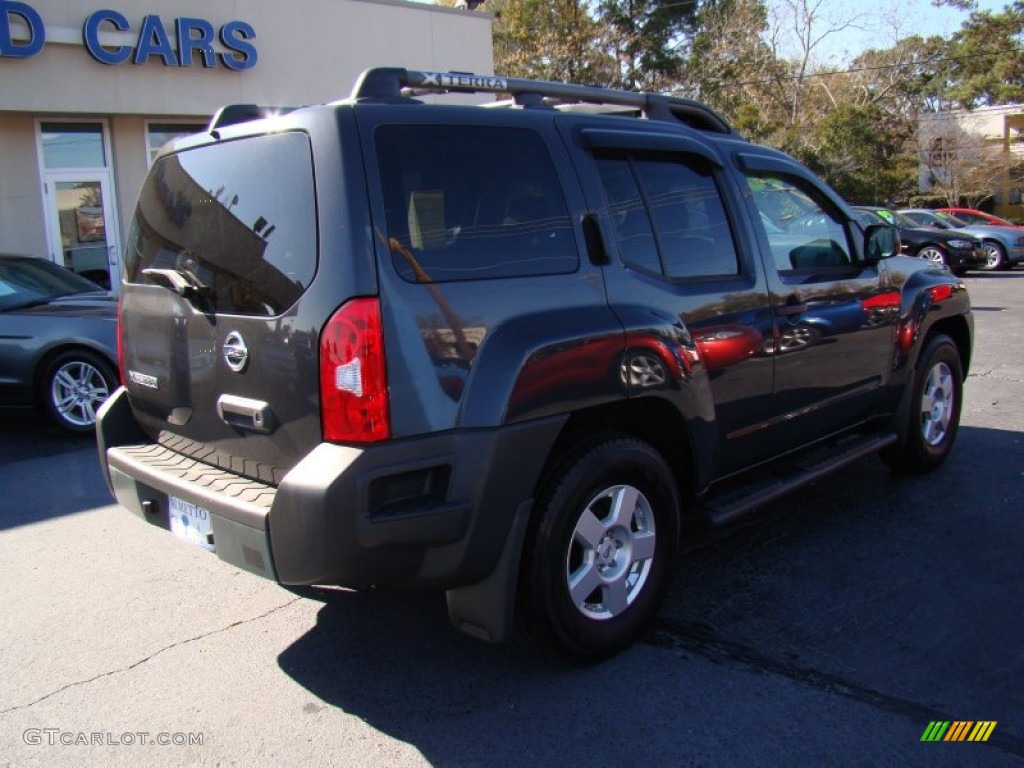 2008 Xterra S - Night Armor Dark Gray / Steel/Graphite photo #8