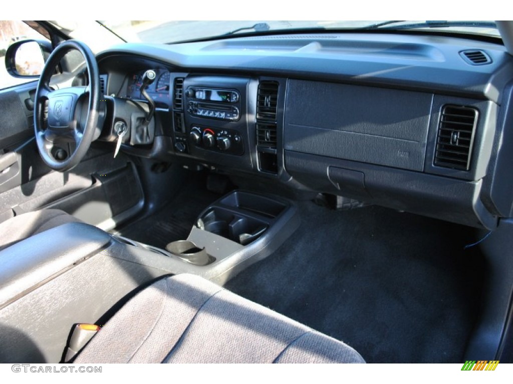 2003 Dakota SLT Quad Cab 4x4 - Patriot Blue Pearl / Dark Slate Gray photo #10