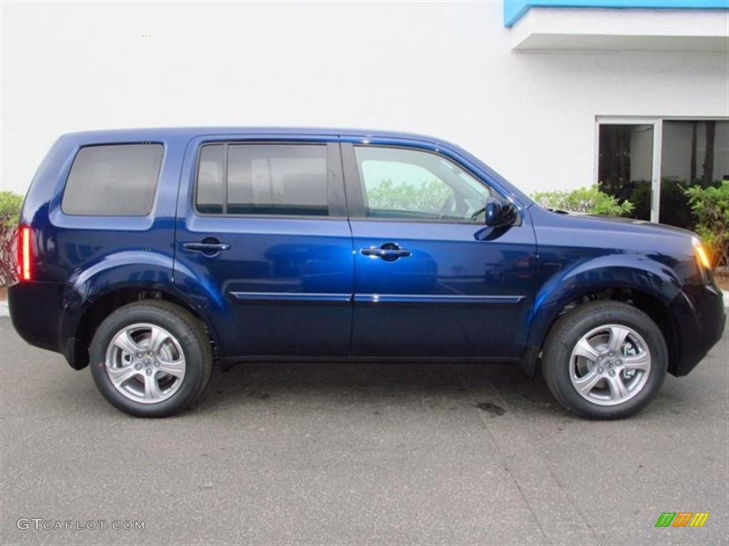 2013 Pilot EX - Obsidian Blue Pearl / Gray photo #2