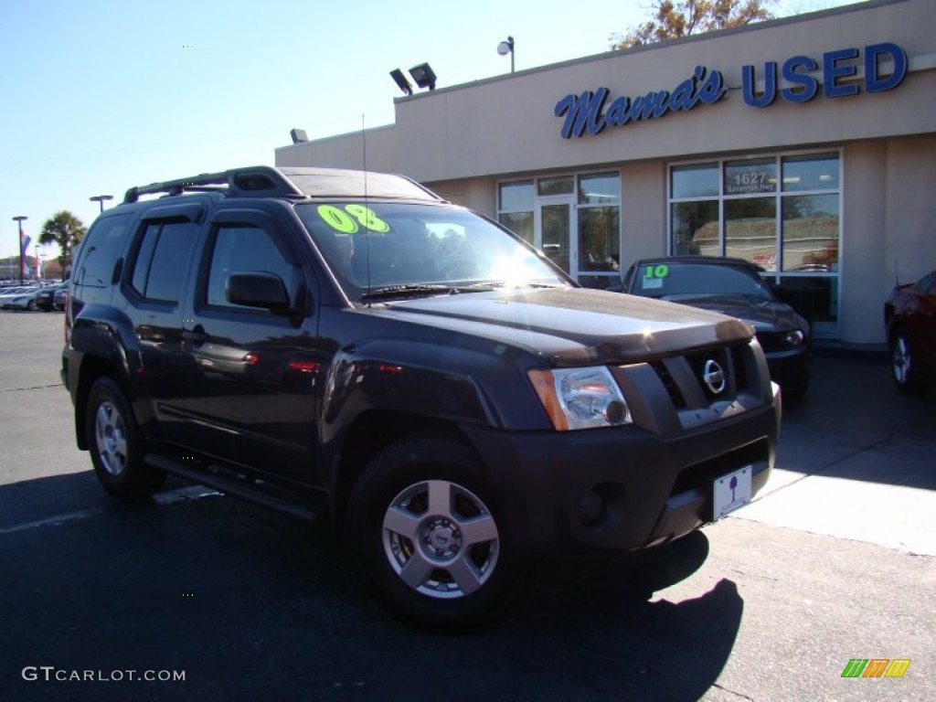 2008 Xterra S - Night Armor Dark Gray / Steel/Graphite photo #26