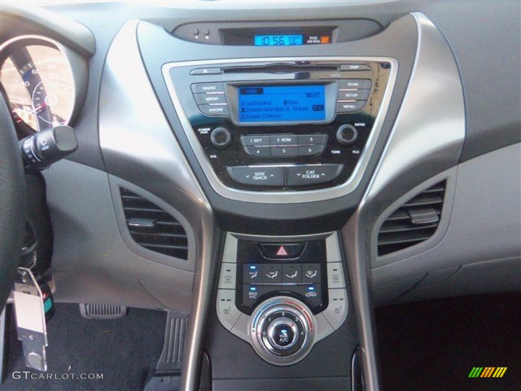 2013 Elantra GLS - Shimmering Air Silver / Gray photo #13