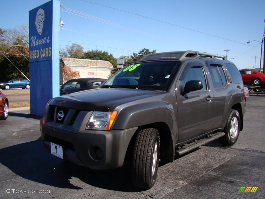 2008 Xterra S - Night Armor Dark Gray / Steel/Graphite photo #27