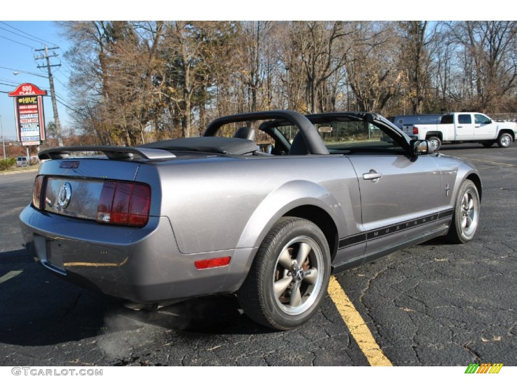 2006 Mustang V6 Premium Convertible - Tungsten Grey Metallic / Dark Charcoal photo #6