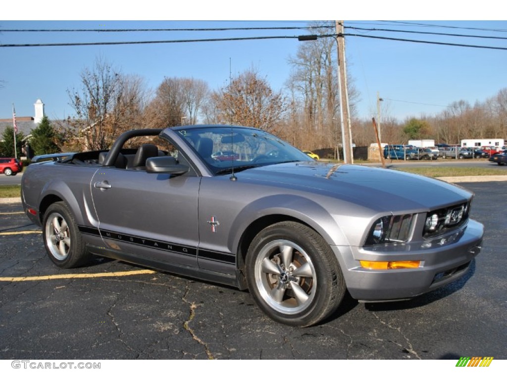 Tungsten Grey Metallic 2006 Ford Mustang V6 Premium Convertible Exterior Photo #74110384