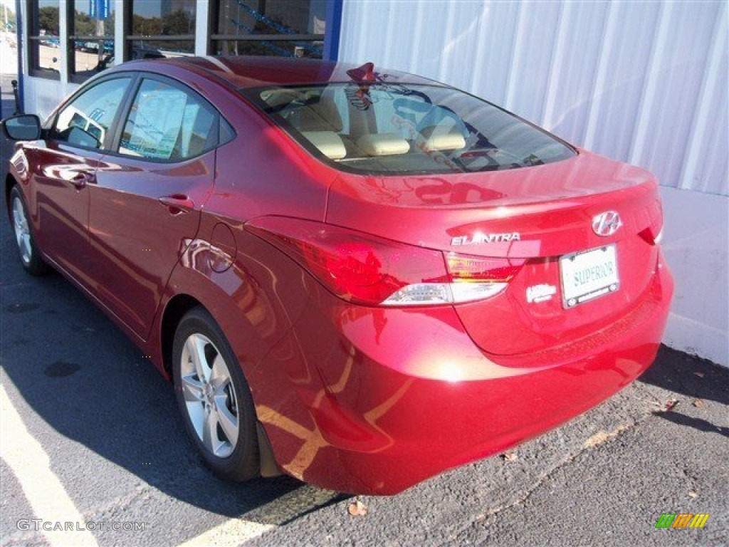 2013 Elantra GLS - Red Allure / Beige photo #5