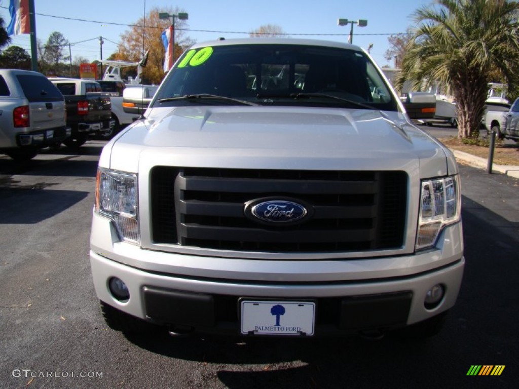 2010 F150 FX4 SuperCrew 4x4 - Ingot Silver Metallic / Black photo #3