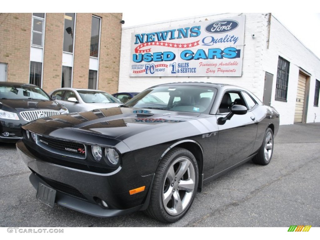 2011 Challenger R/T Plus - Brilliant Black Crystal Pearl / Dark Slate Gray photo #1