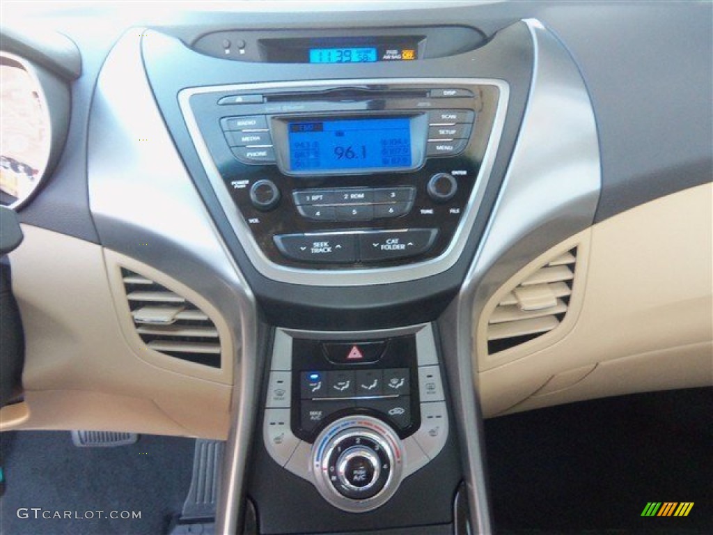 2013 Elantra GLS - Red Allure / Beige photo #13