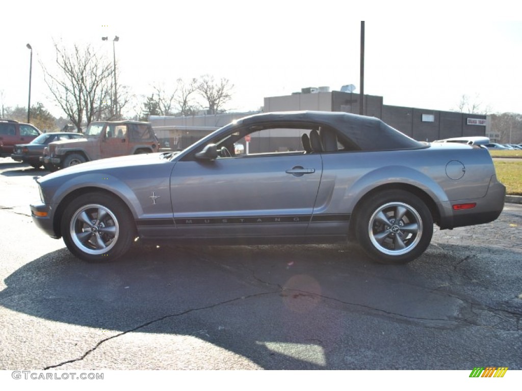 2006 Mustang V6 Premium Convertible - Tungsten Grey Metallic / Dark Charcoal photo #18