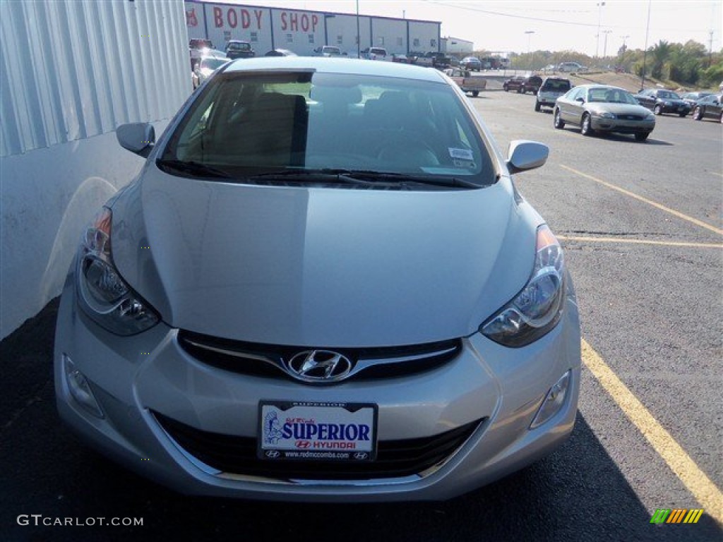 2013 Elantra GLS - Shimmering Air Silver / Gray photo #2