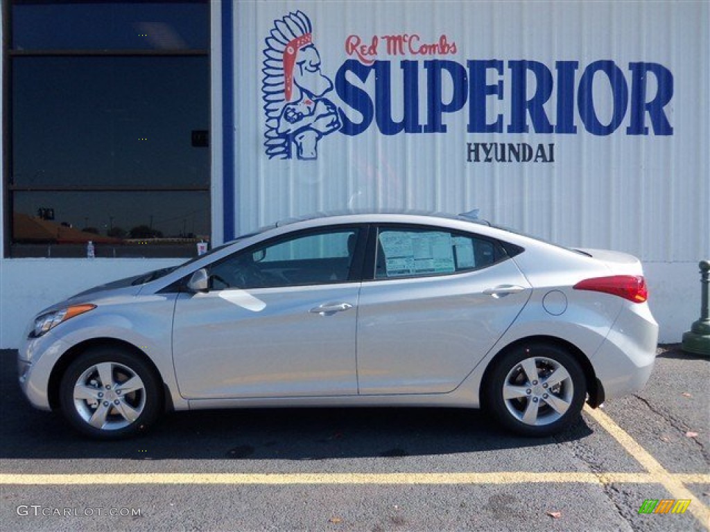 2013 Elantra GLS - Shimmering Air Silver / Gray photo #4