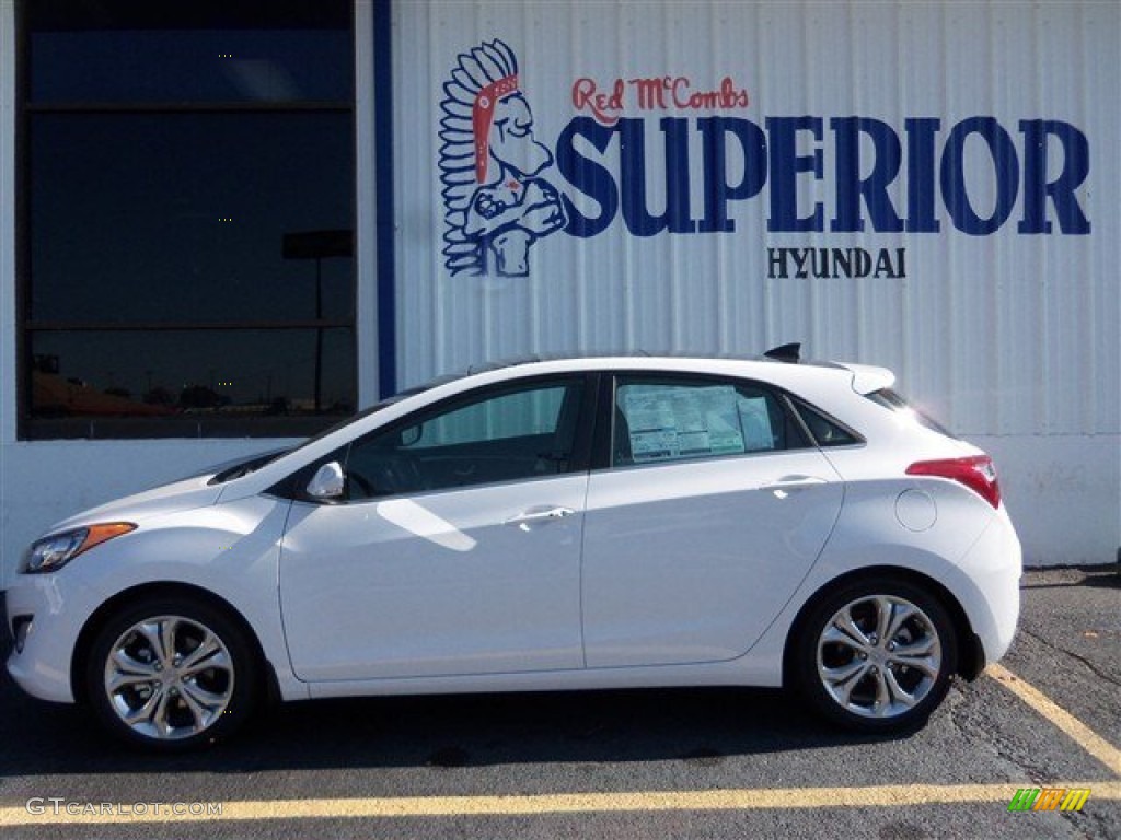 2013 Elantra GT - Monaco White / Beige photo #5