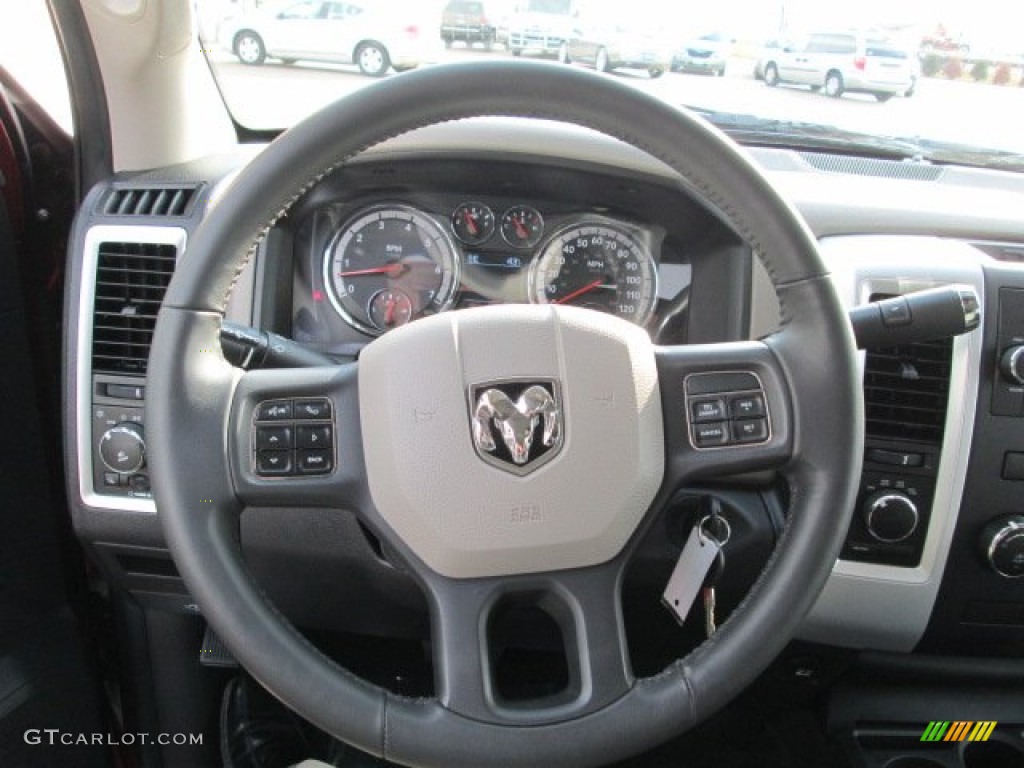 2012 Ram 1500 Big Horn Crew Cab 4x4 - Deep Cherry Red Crystal Pearl / Dark Slate Gray/Medium Graystone photo #24