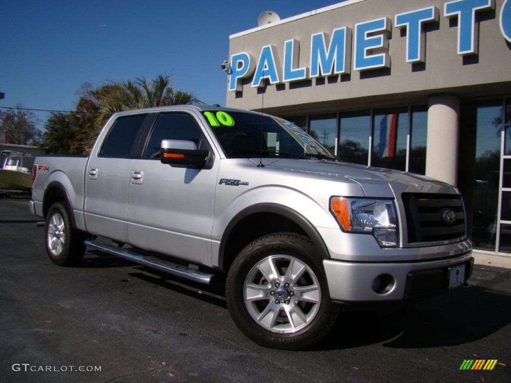 2010 F150 FX4 SuperCrew 4x4 - Ingot Silver Metallic / Black photo #28