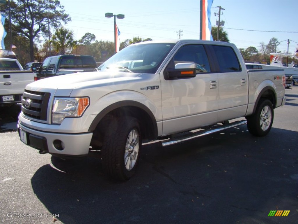 2010 F150 FX4 SuperCrew 4x4 - Ingot Silver Metallic / Black photo #29